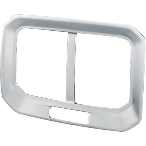 Silver Inner Rear Armrest Box Air Vent Outlet Trim Frame Cover Fit For VW Tiguan MK2 2016 2017 2018