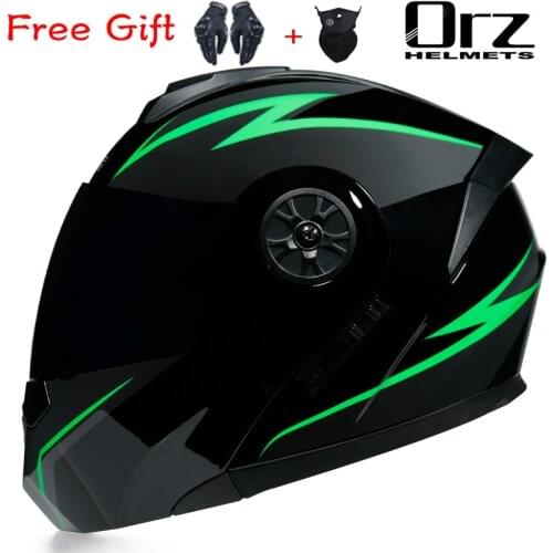 DOT Certificated Dual Visors Modular Motorcycle Helmet Flip Up Casque Casco Full Face Helmet Moto Motocicleta Capacete Motocross