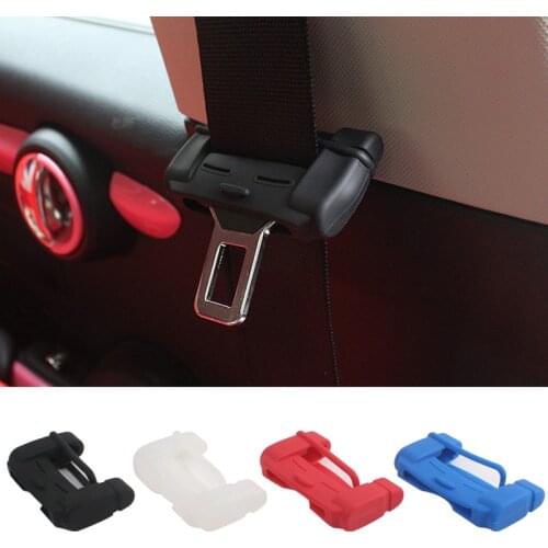 Silicone Car Seat Belt Buckle Covers Clip Anti-Scratch Cover For Mercedes Smart Fortwo Forfour 451 453 450 452 454 Accessories
