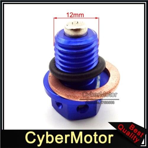 Blue Motorcycle Engine Magnetic Oil Drain Bolt Plug For 50cc 70 90 110cc 125cc 140cc 150cc 160cc Lifan YX Pit Dirt Bike ATV Quad