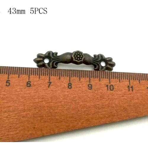 Higt Quality Antique Furniture Handles Striped Carved Handle Drawer Door Knobs Jewelry Box Bronze Cabinet Pulls Cupboard SC072-6