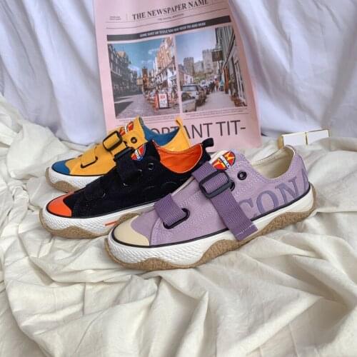 YSHUNIJ custom niche canvas shoes women 2021 new Korean retro casual shoes tide
