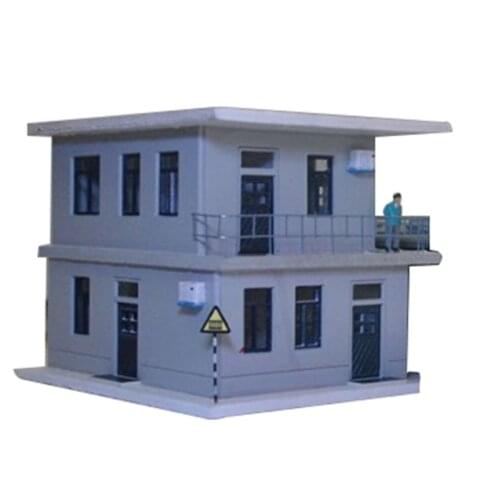 1:87 Train Model Sand Table Scene Accessories ~ Architectural Model Two-story Crossing Room