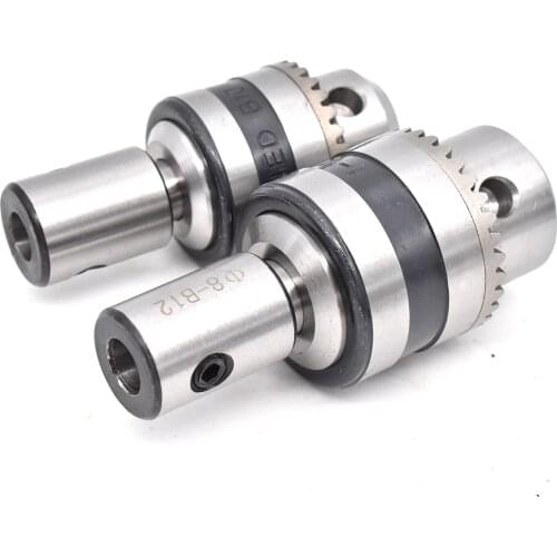 1set Adapter 5 6 8 10 12mm B10 B12 B16 B18 light Duty key Drill Chuck 1.5-13mm 1-10MM 1-16mm Taper Arbor CNC machine drilling