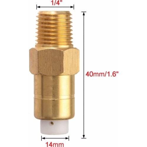 1pc Thermal Release Valve 1/4" Male Thread Brass For Air Compressor Pressure Washer Water Pump