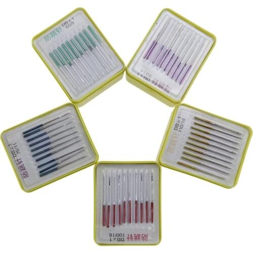 10Pcs/Pack Embroidery Needles Sewing Accessories Multi-function for Household Multicolor Industrial Anti-jump Needle Metal