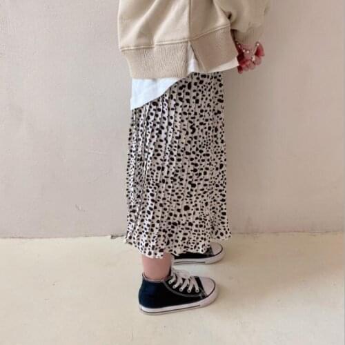 2021 Wholesale New Girls Leopard Skirt Autumn Cotton Fashion Girls Skirts 2-8 years XY602
