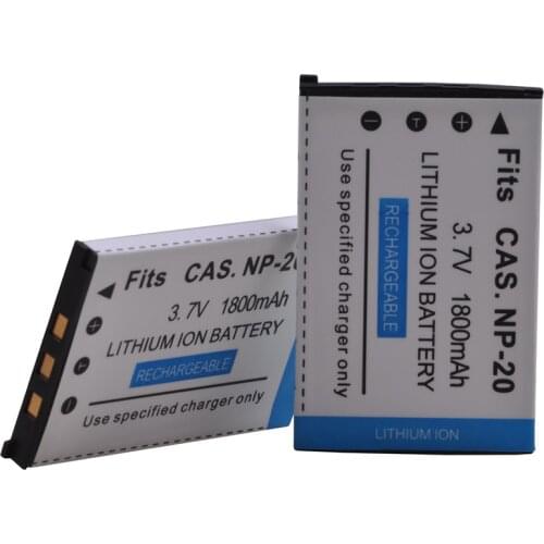 2pcs NP-20 NP20 NP20 Battery for CASIO Exilim EX-M1 M2 Z3 Z4 S1 S1PM S2 S3 S4 S100 Z8 Z40 Z65 z70 Z75 S20 s770 Battery