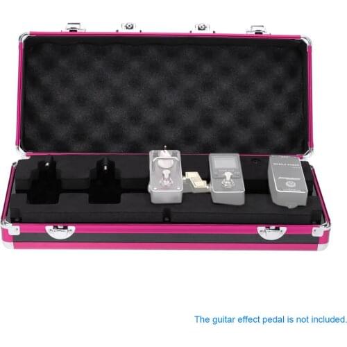Aroma APB-3 Effect Pedal Carry Case Box Guitar Effects Total Metal Locking Case Guitar Parts & Accessories