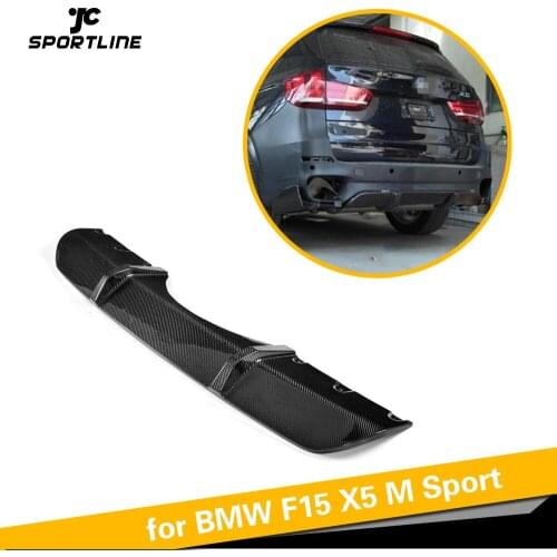 Car Rear Bumper Diffuser Lip Spoiler for BMW F15 X5 M Sport Only 2014 - 2018 Carbon Fiber Spoiler Diffuser