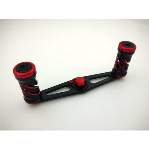 DIY reel crank carbon fiber+knobs,free shipping