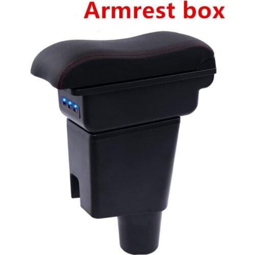 For KIA morning picanto JA Armrest box central Store content box with cup holder ashtray with USB interface