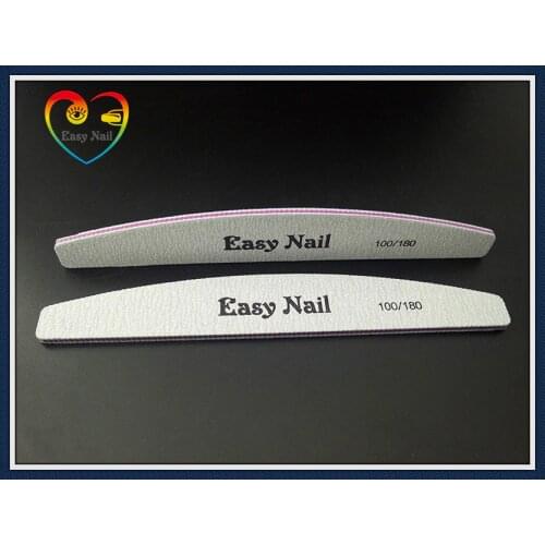 EasyNail 5pcs/lot Zebra Nail Files Washable Double-Side Emery Board 100/180 Grit Nail Buffering Files,high Quality