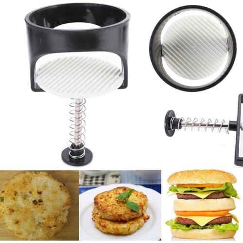 New Round Shape Hamburger Mold Plastic Meat Beef Maker Grill Burger Press Mold DIY Meat Pie Hamburger Press Dropshipping Kit