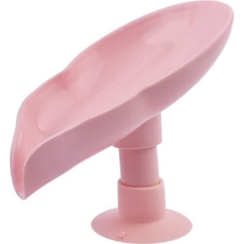 Creative Soap Dish Gourd Leaf Shape Suction Cup Shower Drainage Storage Plate Holder For Supplies Bathroom Gadgets Gadgets