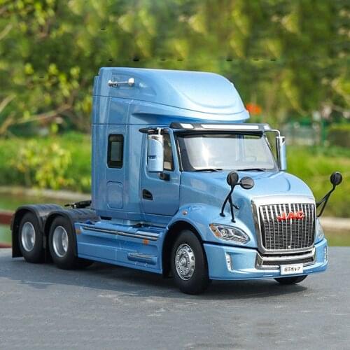 Diecast 1:24 JAC Geerfa V7 Tractor American Truck Model Alloy Vehicle Collection Decoration Toys Souvenir Ornament Display Gift