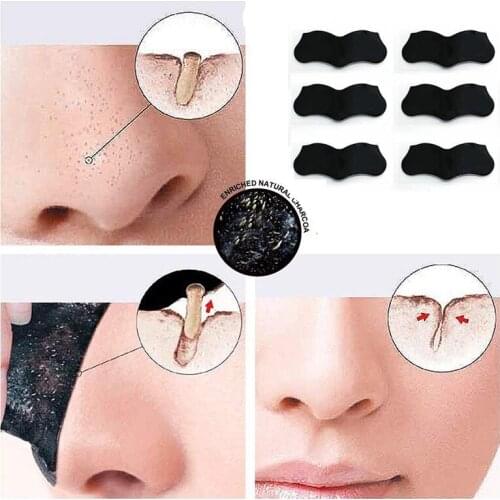 Bamboo Charcoal Blackhead Remover Mask Blackhead Spots Acne Treatment Mask Nose Sticker Cleaner Nose Pore Deep Clean Strip