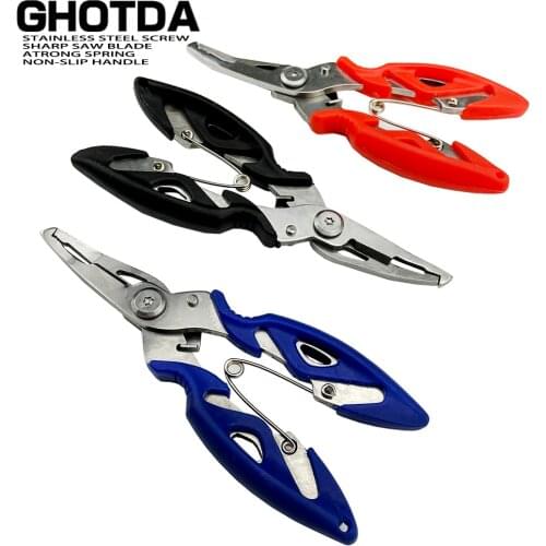 Multifunctional Fishing Pliers Scissors Line Cutter Hook Remover Fishing Clamp Accessories Tools