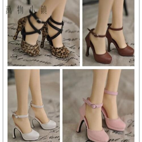 New Sexy High heeled SD16/10 GR Leopard grain/Lacquer red/Rice white Shoes 1/3 BJD DD Doll Shoes