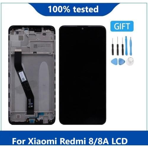 Original Display 6.22"LCD For Xiaomi Redmi 8 8A LCD Screen Display Touch Panel Digitizer Replacement For Redmi 8 LCD With Frame