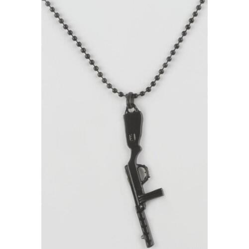 Gun Figured Metal Male Necklace