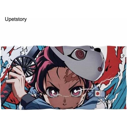 Upetstory Bathroom Towel for Kids Demon Slayer Cool Pattern Absorbent Shower/Face Towel Boy Protable Beach/Household Towels