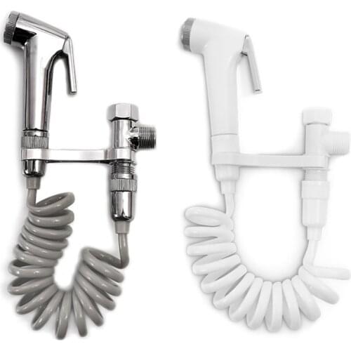 Portable Handheld Bidet Spray Shower Set ABS Bathroom Toilet Bidet Shower Head Nozzle Holder Shower Hose Set Home Toilet Sprayer