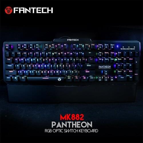 FANTECH MK882 Professional Mechanical Keyboard RGB Colorful Backlit Gaming Keyboard USB Waterproof Keyboard For Desktop Laptop