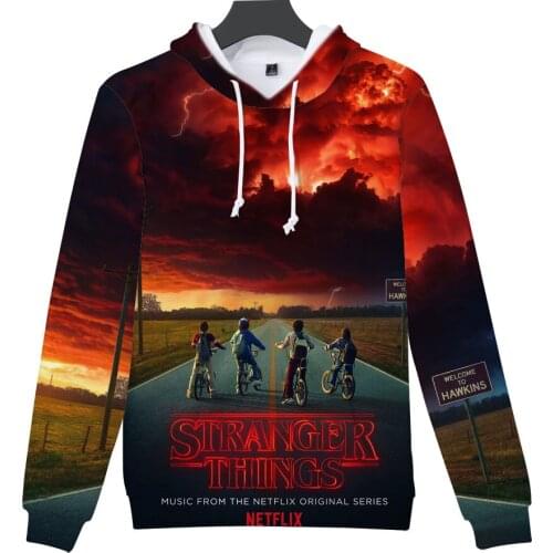 2020 Hot Sale Stranger Things 3D Hoodie Men/Women Autumn Fashion Casual Sweatshirts Cool Hooded Print Stranger Things 3D Hoodies