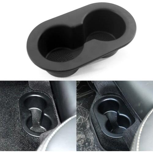 VODOOL 1pc Car Rear Seat Cup Holder Dual Drink Cup Holder for Dodge Ram 1500 2500 3500 2002-2016