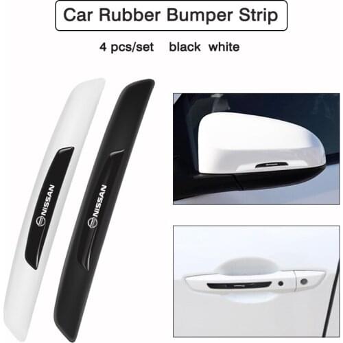 4Pcs Car Door Rearview Mirror Anti-Collision Protector Strip Stickers For Nissan Juke Leaf Qashqai Patrol Sentra Altima Pulsar