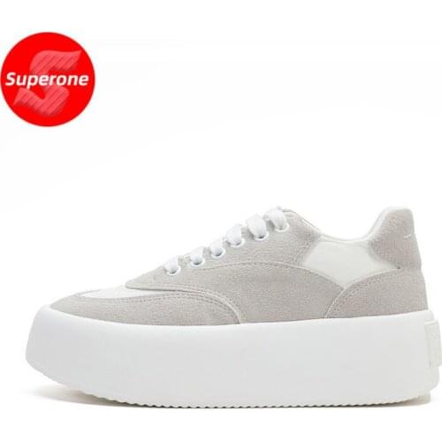 Superone New Women Sneakers Mixed Color Thick Bottom Women Shoes Fashion Spring Autumn Shoes Women Footwear Size 35-40