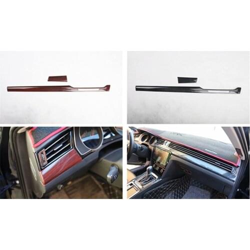 2pcs/lot Car stickers ABS carbon fiber grain Passenger side dashboard decoration cover for 2016-2018 VW Volkswagen Passat B8