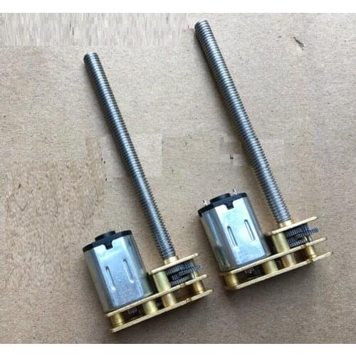 2PCS N20 Flip-M4*55mm Great Screw Gear Motor Micro Thread Motor DIY Miniature DC Motor With 55mm Length Shaft