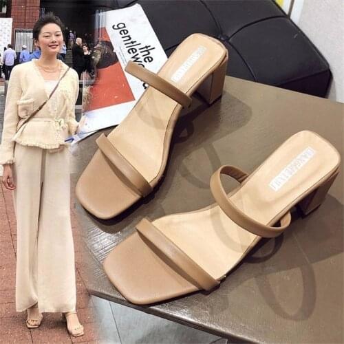2021 new Flat outdoor slippers Sandals foot ring straps Roman sandals low slope with womens shoes low heel shoes Sandals