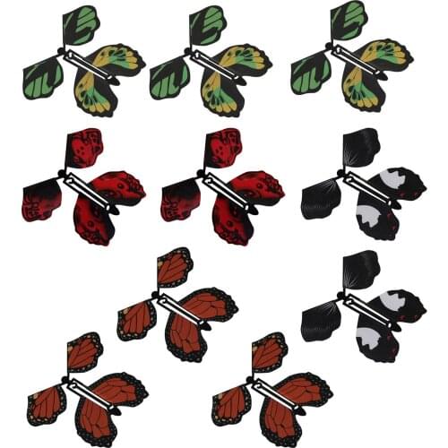5/10 pcs Magic Flying Butterfly Little Magic Tricks Funny Surprise Joke Toys For Children Surprising Magic Butterfly