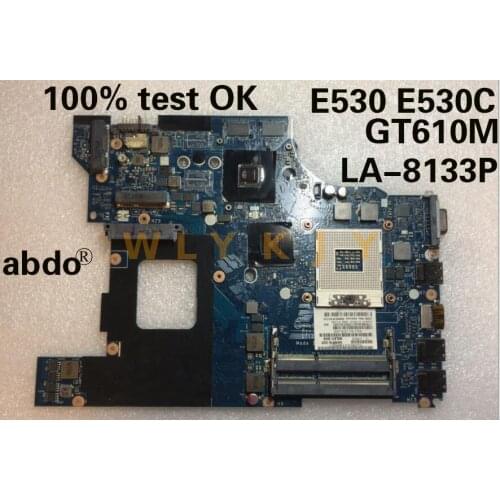Abdo QILE2 LA-8133P motherboard for Lenovo ThinkPad E530 E530C notebook motherboard PGA989 HM77 GT610M DDR3 100% test work