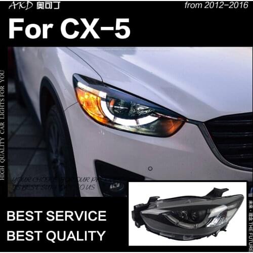 AKD Car Styling Head Lamp for Mazda CX-5 Headlights 2012-2016 CX5 LED Headlight Angel Eye LED DRL Hid Bi Xenon Auto Accessories