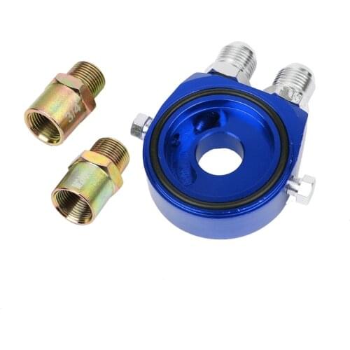 Car Universal Oil Filter Sandwich Adapter For Cooler Plate Kit AN10 Aluminum Oil Filters Part Provide direct installation