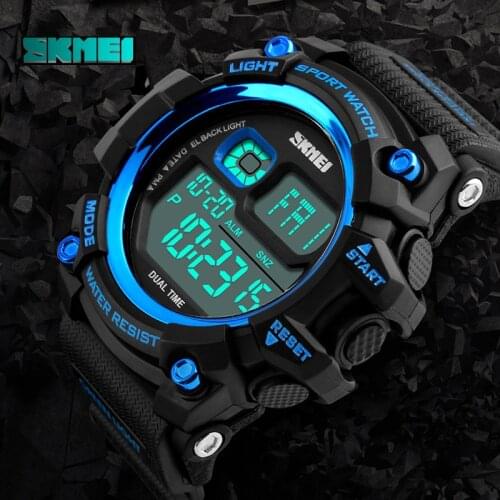 SKMEI Men Digital Wristwatches LED Display Multiple Chronograph 50M Waterproof Clock Relogio Masculino Outdoor Sports Watches