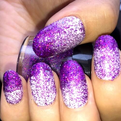 Colored light Glitter Powder Holographic Deep Purple Nail Art Dazzling Hexagon Decoration Glitter Crafts Material N56