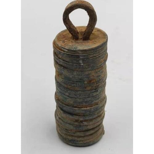 The ten emperors of the Qing Dynasty copper cash, A string, Antiques collection