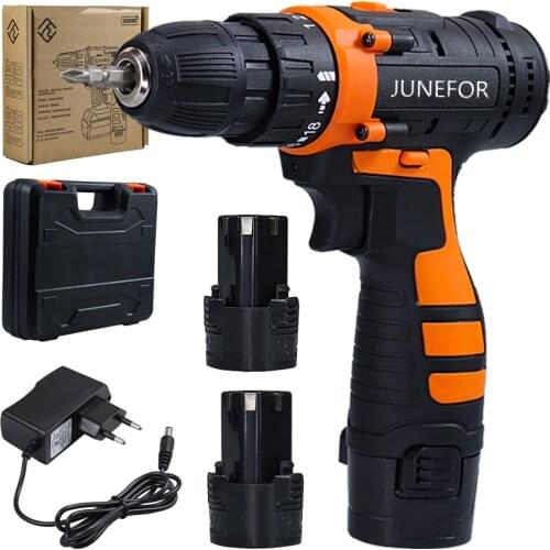 12V Electric Cordless Screwdriver Drill Torque Electric Drilling Machine Mini Hand Drill Wireless Lithium-Ion Battery Power Tool