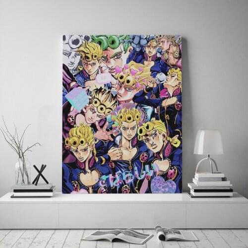 Giorno Giovanna Vento Aureo JoJos Bizarre Canvas poster Painting wall Art decor Living room Bedroom Home Decoration Prints