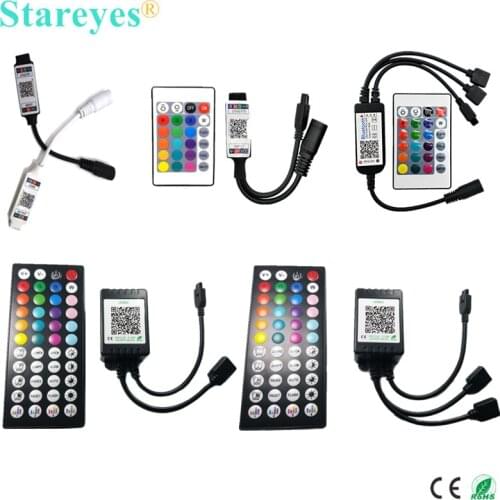IR 24 44 keys Remote Bluetooth Music RGB Controller DC5-24V Control by Smart phone APP for Colorful Led Light Strip