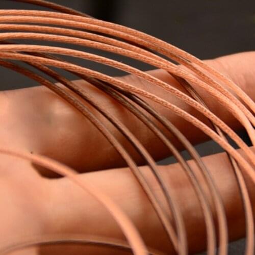 6m Diy earphone cable Single crystal sterling silver 5N large gold skin DIF fever line substrate 0.45 / 0.57 / 0.7 / 0.8mm