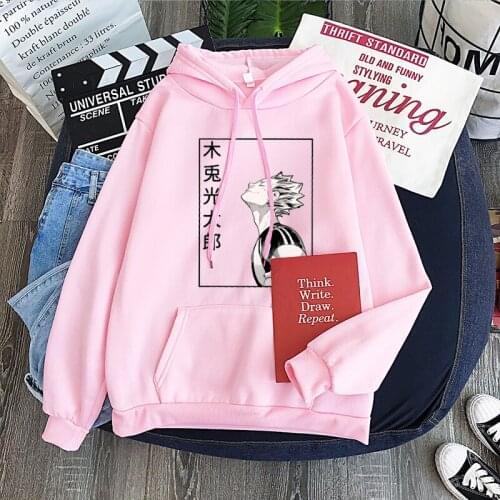 Kawaii Anime Cartoon Haikyuu Kotaru Bokuto Hoodies Sweatshirts Men / Women Printed Pullovers Long Sleeve Plus Size Fashion Hoody