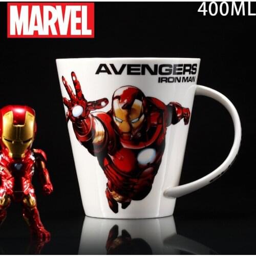 Disney Ceramic Cup Marvel Avengers Maker Captain America Iron Man Large Capacity Water Cup