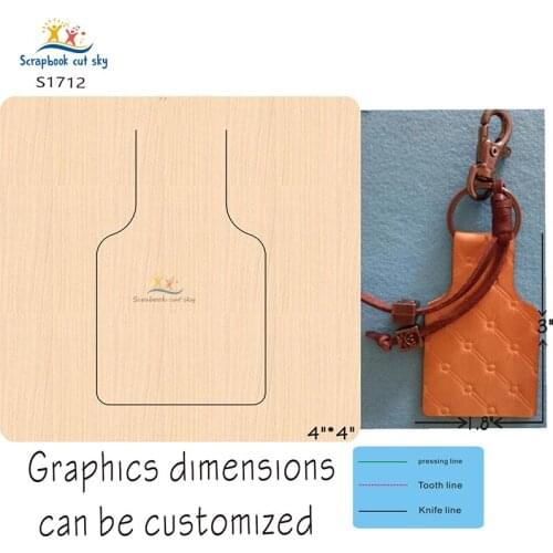 Key pendant 3 new wooden mould cutting dies for scrapbooking Thickness-15.8mm