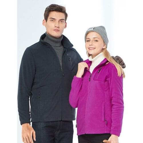 Outdoor Warm Autumn Winter Windproof Hiking Jackets Cardigan Liner Polar Fleece Tourism Mountaineering Trekking Men Women Coats